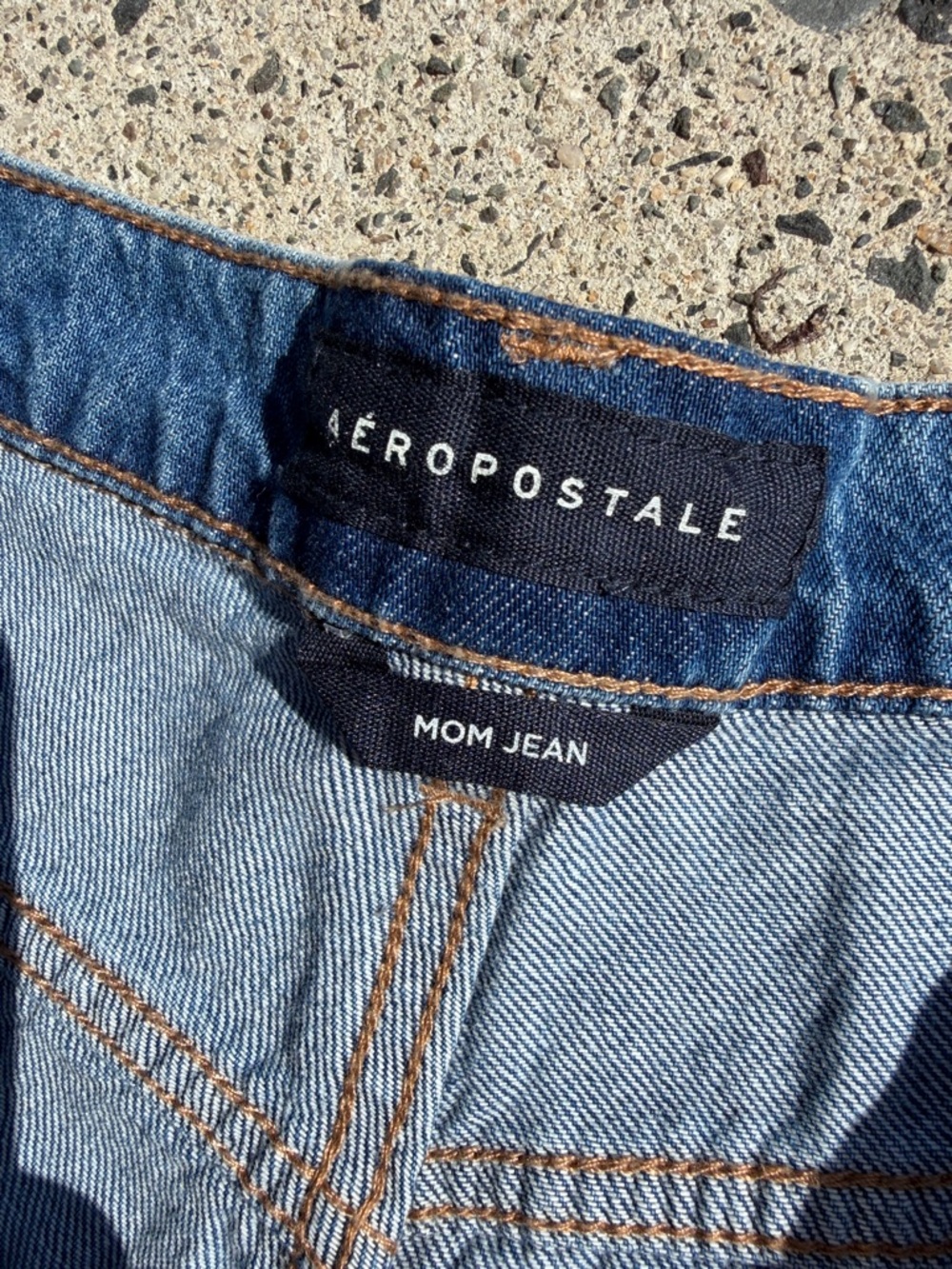 AERO Distressed Blue Ripped Jeans - Picture 5 of 9